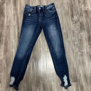 Stylish Dark Blue Women's Skinny Jeans